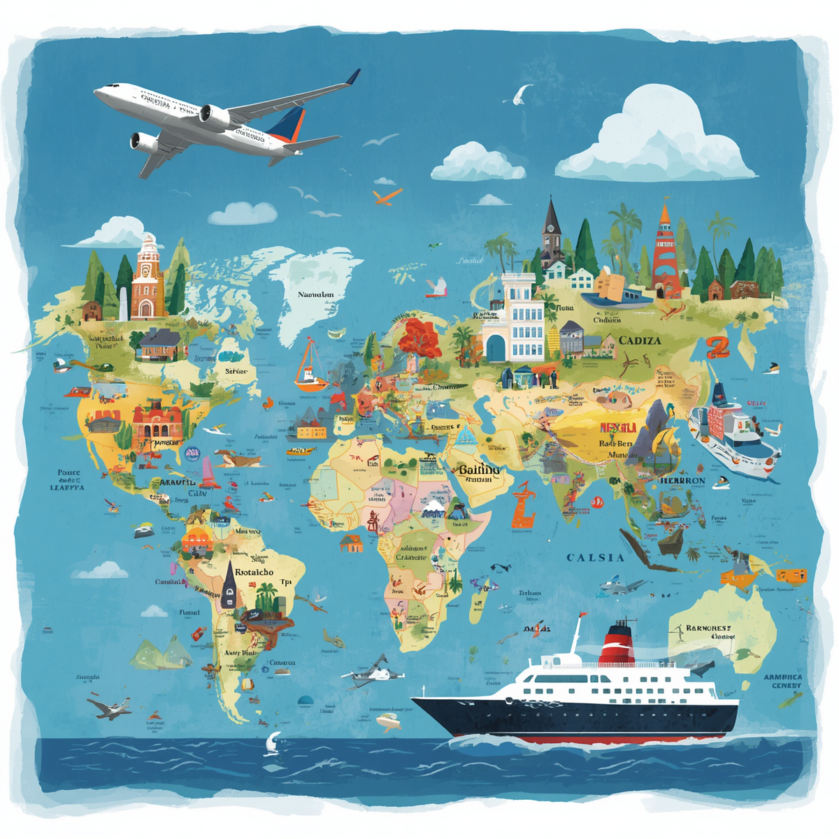 Sea The World (Agent for Cruise Brothers) logo